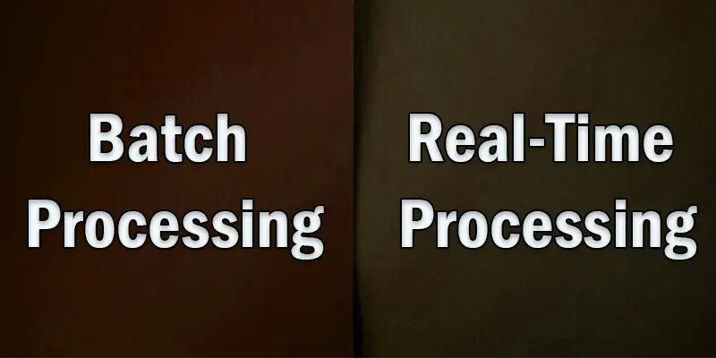 batch processing vs real-time processing